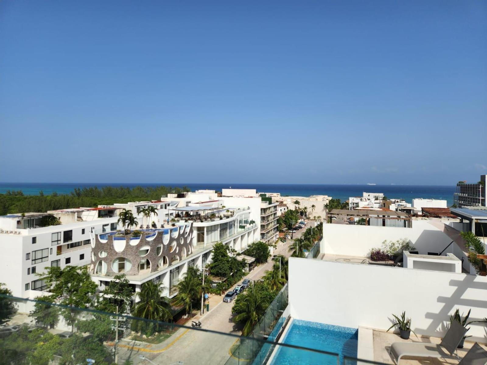 Apartamento Lujoso Loft Nuevo Con Vista Al Mar Y Rooftop Pool